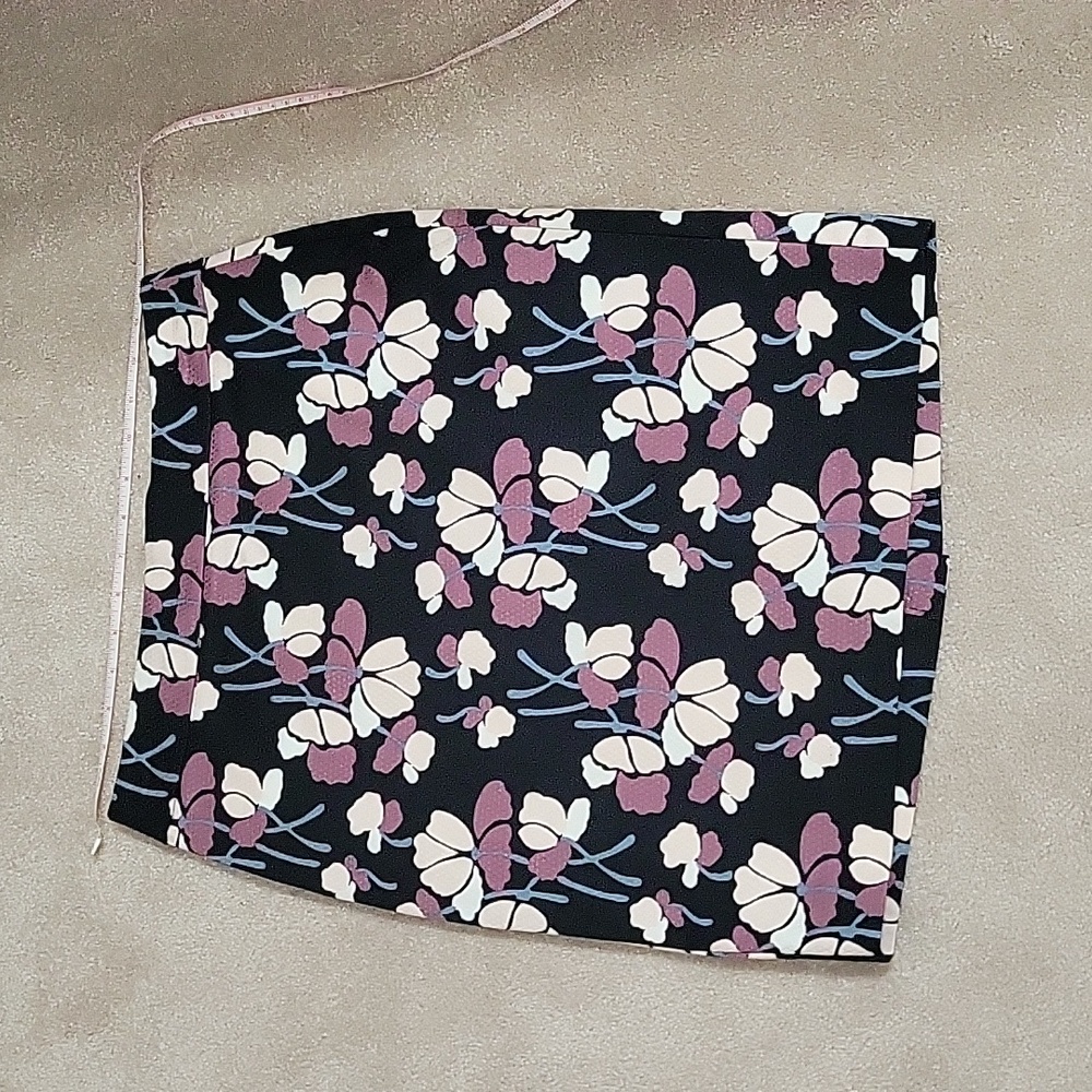 Floral print pencil skirt
